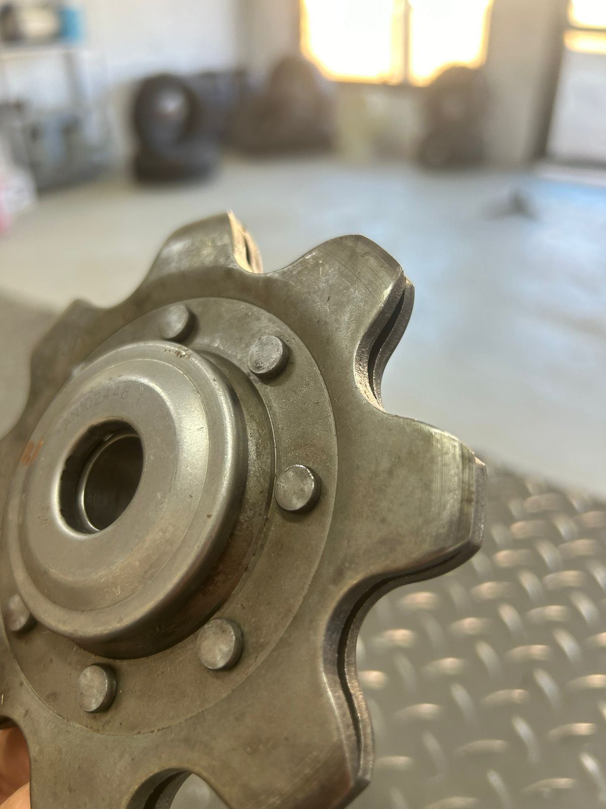 Engrane restirador para cadena maicera